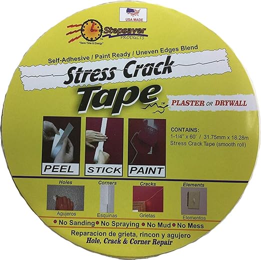 Stepsaver Products Self Adhesive Stress Crack Tape (1.25'' x 60' Smooth Roll) Item 7060