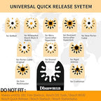 12PCS Titanium Oscillating Tool Blades Metal Cutting, Professional Multi Tool Blades for Metal Wood Plastic Drywall Cuts Saw Blades Compatible with Dewalt Milwaukee Ryobi Rockwell