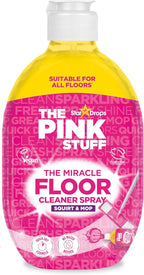Stardrops The Pink Stuff The Miracle Floor Cleaner Spray – Squirt & Mop Formula for Sparkling Clean Floors – Fast Drying, Streak-Free Finish, Fresh Fragrance, 25.3 fl oz