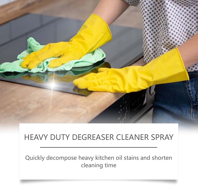 Clean Up Kitchen Oil Stains, Upgrade Heavy Oil Stain Cleaner Kitchen, Versatile Kitchens Foam Spray Cleaner for Kitchens, Countertops, Range Hoods, Ovens (3PCS)