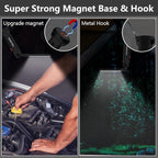 Working Light Portable, Rechargeable Work Lights with Magnetic Base Hanging Hook,360° Rotate 5 Modes,COB LED 800 Lumens Foldable Inspection Light for Car Repair, Grill and Outdoor Use(2pack)