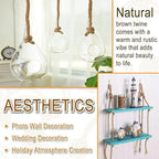 6mm Jute Twine String, 164 Feet 4 Ply Thick Heavy Duty Twine Rope for Crafts, Cat Scratching Post, Cats Toy Making, Gardening Plant, Packing, Bundling, Christmas, Wedding Decor