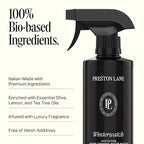 Preston Lane Luxury All Purpose Cleaner, Winterwatch Scent – Bio Based Multi Surface Spray Bottle | Streak Free Finish, Lifts Dirt, Smudges & Grease | Vegan & Cruelty Free Home Essential