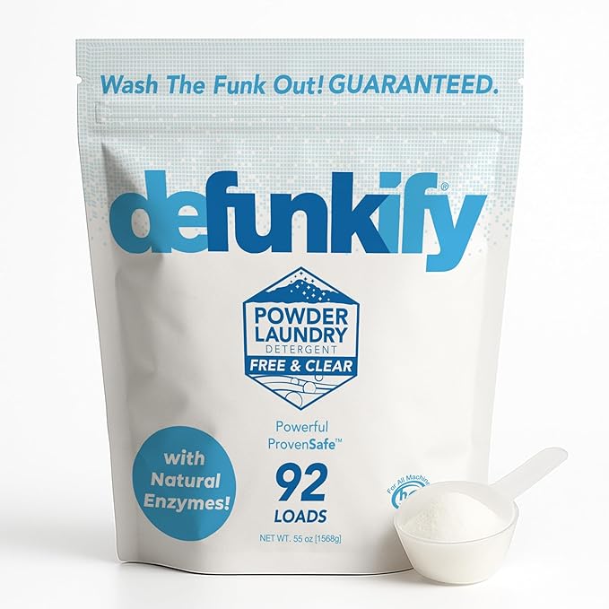 Laundry Detergent Powder, 92 Load. Unscented Laundry Soap Powder Detergent for Sensitive Skin. ProvenSafe™ Laundry Stripper Washing Soda w/Odor & Stain Remover for Activewear & All Fabrics