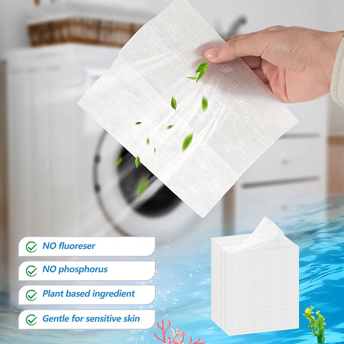 600 Count Dryer Sheets Bulk Fabric Softener Sea Salt Scent Dryer Sheets Naturally Softens and Removes Static Cling, Ideal for Large Households, Sensitive Skin