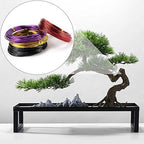 4-Roll Anodized Aluminum Bonsai Training Wire with Wire Cutter - Indoor Garden DIY Tools for Bonsai Trees