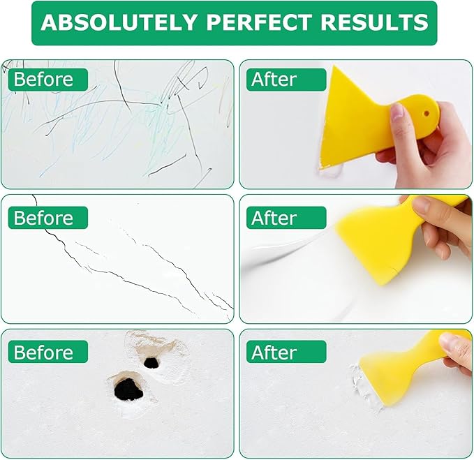 Drywall Repair Kit, 2 Pack Wall Repair Paste, Wall Emulsion Paint, Wall Mending Agent,Wall Surface Hole Fill Quick and Easy Solution