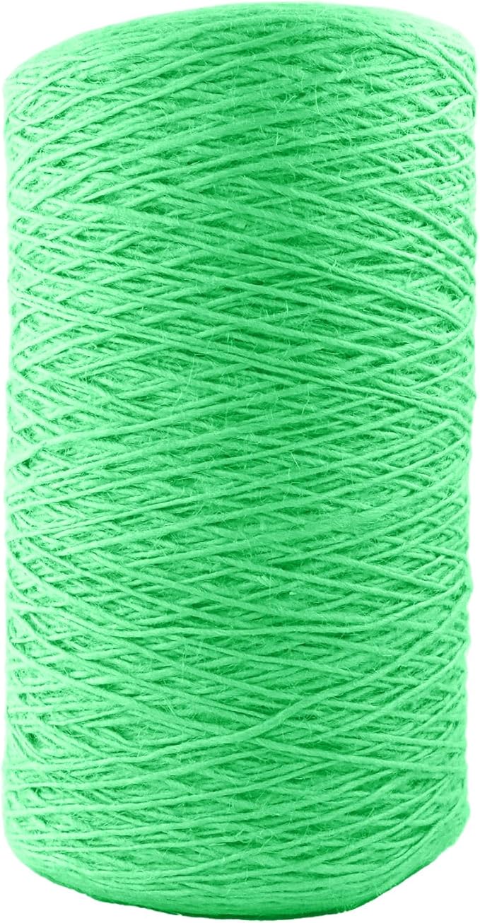 1mm x 1500 Feet Light Green Jute Rope, Twine for Gardening Tomato Climbing Plant Tie Floristry Crafts Gift Wrapping Packing Decor