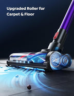 Cordless Vacuum Cleaner, 450W 45Kpa Vacuum Cleaners for Home with 5 Suction Modes, Vacuum Cleaner with Max 60Mins, Stick Vacuum Cordless for Hardwood Floor Carpet Pet Hair