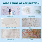 White Paint for Wall Touch up Paint for Walls, Portable Small Roller Brush Wall Repair Tool - No Extra Tools Required, Low VOC