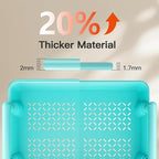 Pipishell 4-Tier Rolling Cart, Plastic Cart with Lockable Wheels & Reinforced Handle, Lightweight Utility Storage for Nursery, Bathroom, Craft Room, PIUC15TB