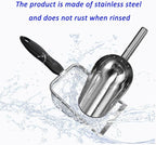 3 Pcs Soil Sifter for Gardening with Garden Shovel, (2.8/5 MM Mesh) Soil Sieve and Scoop for Screening Rock, Dirt, Compost and Gravel, 304 Stainless Steel: Rust-Resistant, Suitable for Beaches & Pets