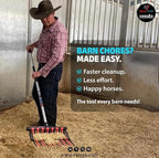 Wave Fork by VERSZA Farm & Ranch| Manure Fork Replacement Head| Durable TINES That Don't Break ! (Color RED Blue)