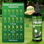 Golf Club Polish & Golf Club Cleaner - Rust and Scratch Remover Golf Club Polishing Kit/Golf Club Cleaning Kit - 9 oz Metal Polish Compound - Golf Accessories