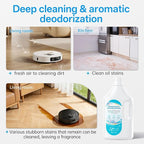 1L Fresh Ocean Floor Cleaning Solution Compatible with Roborock/Eufy/iRobot/Ecovacs/Dreame/Shark, Fragrance Deodorization, Deep Cleans for Multiple Hard Floors, Suitable With All Robot Vacuum