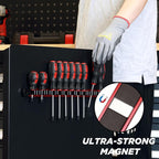 Mayouko Magnetic Screwdriver Wrench Organizer, Aluminum Rail Magnetic Tool Holder, Hand Tool Holder, Toolbox Accessories, Fits Up to 14 Screwdrivers/Wrenches (Tools not Included)