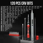STREBITO Electric Screwdriver, 144-in-1 Precision Screwdriver Set, 120 Magnetic Bits, Organized Storage and Portability, Small Tool Kit for Electronics, PC, Computer and Laptop