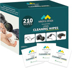 Mindful Design Lens Cleaning Wipes for Eyeglasses, 210ct - Individually Wrapped, Eye Glass Cleaning, Lens Wipes for Glasses/Sunglasses, Packaging May Vary