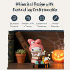 Blue Sky Clayworks My Melody Spooky Library Figurine, 5.5" L x 4.75" W x 7.125" H Created