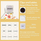 Swedish Dishcloths for Kitchen, 8 Pack Watercolor Reusable Paper Towels with Clips, Non-Scratch Swedish Kitchen Towels, Super Absorbent Cellulose Sponge Cloths, Dishwasher Safe, No Odor