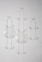 Tripar 2 Tier Vertical White Plate Rack for Collectible Plates, Plaques, Dishes, & China