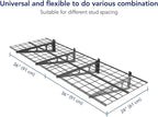 FLEXIMOUNTS 4-Pack 2x6ft 24-inch-by-72-inch Wall Shelf Garage Storage Rack Floating Shelves, Black