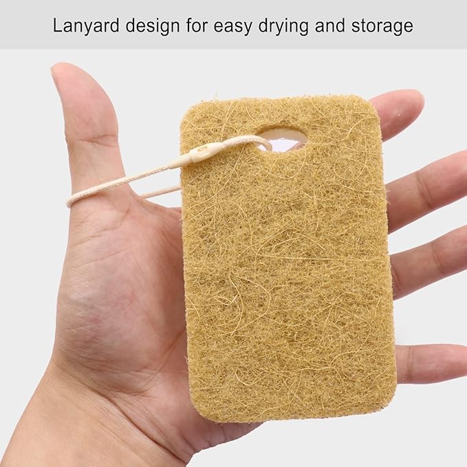 Natural Sponge, Sponges Individually Wrapped, Non Scratch Kitchen Cleaning Sponge Scouring Pad Cellulose Coconut Scrubbing Sponge for Washing Dishes (Pack of 1000 - Yellow)