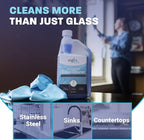 Zogics Non-Ammoniated Glass Cleaner Concentrate - 32 oz Bottle Makes up to 10 Gallons - Meets ECOLOGO Standards