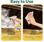 Clean Up Kitchen Oil Stains Spray: Foam Cleaner Spray Cuts Through Baked-On Grease on Ovens Stove Tops Grills - Heavy Duty Kitchen Degreaser & Cleaner for Multi-Surface Cookware & Countertop