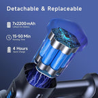 Lubluelu Cordless Vacuum Cleaner,25000Pa Cordless Stick Vacuum with 235W Brushless Motor, 50min Runtime, Detachable Battery, Self-Standing Vacuum for Hard Floor, Carpet, Pet Hair