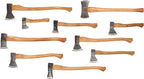 1844 Helko Werk Germany Axe Collection - 10 Traditional Axes - Hinterland, Saxon, Spaltaxt, Mini Spalter, Bavarian, Hessen, Black Forest Woodworker, Rheinland Pack Axe, Rheinland Hatchet, Wölfling