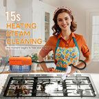 Heavy Duty Handheld Steam Cleaner for Home, 9 Gears Control Powerful Steamer for Cleaning with 14 Accessories, Multipurpose Steam Cleanr for Car, Upholstery, Kitchen, Windows, Grout & Pet Blanket