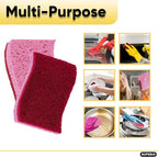 Kitchen Sponges for Washing Dishes, Non-Scratch Cellulose Dish Scrub Sponges, Cleaning Sponges for Household Use, Safe Cleaning Products, Kitchen Sponges Pack of 24, by Superio