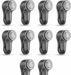 10 Pack Fabric Shaver and Lint Remover,Sweater Defuzzer with 20 Replaceable Blades,Fuzz Remover Furniture Sweater Shavers to Remove Pilling, Battery Operated, Gray