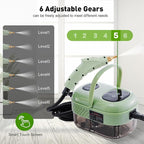 Handheld Steam Cleaner,Steam Cleaner with Smart Touch Screen, High Pressure Steamer,15sec Heat-up Deep Cleaning Steamer(Green), for Kitchen,Bathroom,Furniture,Car,Grout,Tile and More