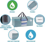 VENO 4 Pack Moving Bags for College, Heavy-Duty Storage Totes, Moving Boxes and Wardrobe Packing Supplies Alternative - Extra Large Durable Laundry Bags for Clothes (Light Blue Matte, 4 Pack)