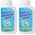 Pipeline Dredging Agent, Drain Clog Remover, Powerful Sink Drain Cleaner for Bathroom and Kitchen Sink Pipe Unclog (2PCS)