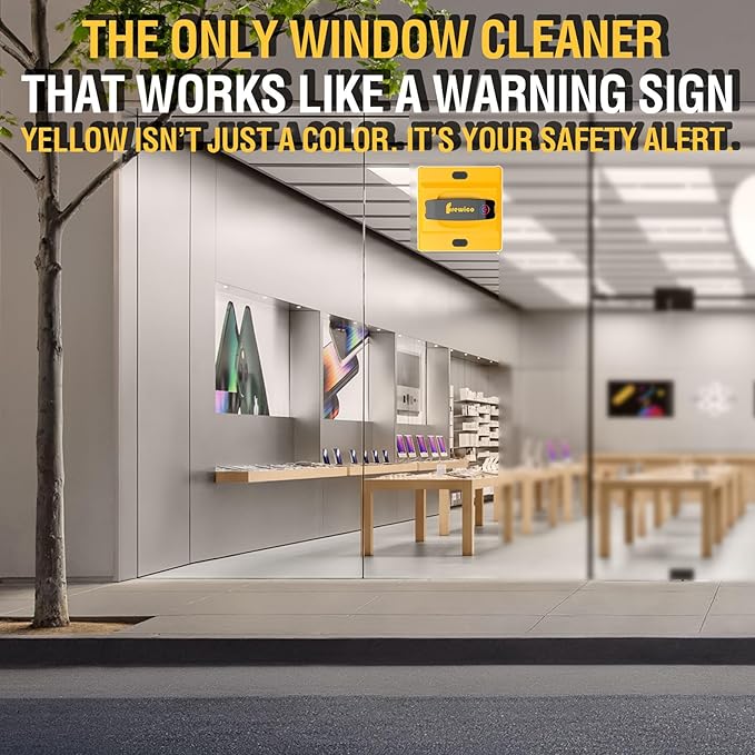 Frewico Window Cleaning Robot, Intelligent Cleaning with 4-Nozzle Wide-Angle Spray Technology, Deep Edge Cleaning, 5600Pa Suction Power