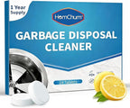 Garbage Disposal Cleaner and Deodorizer Tablets 24 Pack, 1 Year Supply, Lemon Scent Foaming Disposal Cleaner, Sink Cleaner