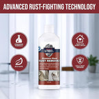 Innoshine B570 Stainless Steel Rust Remover and Stain Cleaner | NSF Approved | Non-Toxic & Food Safe | Quickly Cleans Commercial Equipment, Appliances, Grills, Sinks, and Tools - 1 liter