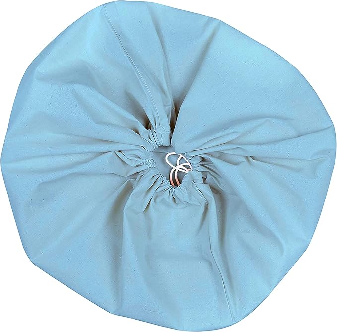 Urban Villa Laundry Bag Canvas|Dirty Clothes Travel Laundry Bag|Machine Washable|Reusable College Hostel Hamper Liner Bag for Garments Delicates Drawstring Closure 4 Pack Aqua Color|Size 28X36 Inches