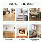 BOMEI PACK Wood Grain Repair Tape,Self Adhesive Repair Patch for Furniture, Floors, Cabinets, Windows, Doors, RV, Home Decor and DIY Projects (1, Grey Coffee)