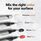 UBA Tuba & Black Stone Repair DIY Kit (Red, Black & Clear Color) - Ideal as Granite Repair Kit I Works Great as Quartz Countertop Repair Kit I Also for Ceramic, Tile and Porcelain Repair Kit