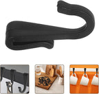 12pcs Compact Dark Plastic S-Hooks for Kitchen Storage, Utility Hanging Hooks for Pots, Pans, Towels, and Wire Grid Racks, Suitable for Kitchen, Bedroom, and Office Organization