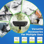 Handheld Steam Cleaner, Pressurized Steam Cleaner for Home with 10PCS Accessories, 15S Fast Heating Portable Steamer for Cleaning with Safety Lock for Home Kitchen Cleaning, Floors, Appliance Surfaces