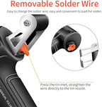 Soldering Iron Kit, 60W Soldering Gun Automatic Hand-held Solder Gun Iron Kit Welding Tool, 110V Automatic Welding Gun, for Electronic Repair, Home appliance repair, DIY