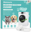 Washing Machine Cleaner Tablets: 24 Pack Deep Cleaning For HE, Front Loader & Top Load Washer, Removes Pet Hair, Odors, Formulated for Pet Owners, Septic Safe, 12 Month Supply, 11G