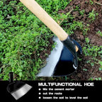 Hand Hoe Head Replacement Round Eye Grub Hoe for Gardening, Soil Loosening, Weeding and Digging（18.5cm）