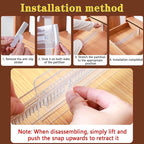 12 Pack Drawer Dividers for Clothes, 3.15" High 11.34"-19.69" Adjustable Expandable Dresser Drawer Organizer, Clear Plastic Separators for Dresser, Baby Clothing, Underwear