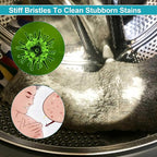 2Pcs Rolling Washing Machine Multifunctional Cleaning Brush, Household Cleaning Brushes,Nylon Brush Heads Powerful Clean,Wash Machine Cleaner Also Fit in Kitchen Dryer Hotel